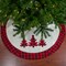 Northlight 48" White, Red and Black Buffalo Plaid Tree Christmas Tree Skirt